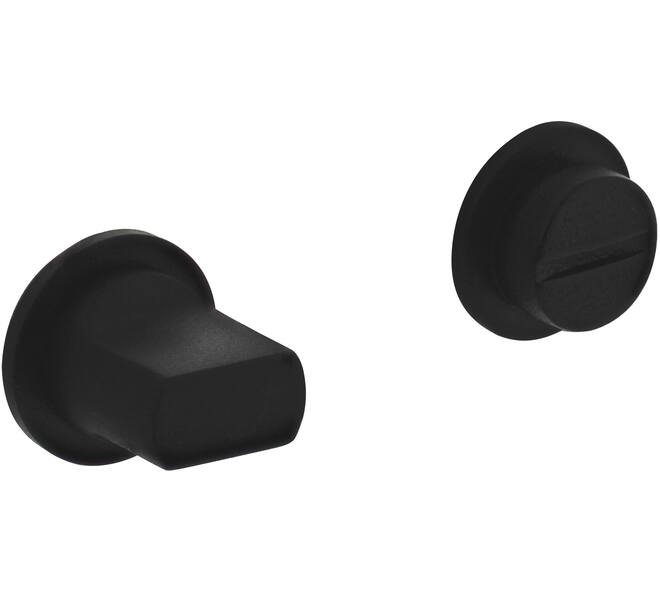 WC-sluiting zelfklevend ø30x3mm met stift 8x8mm structuur zwart