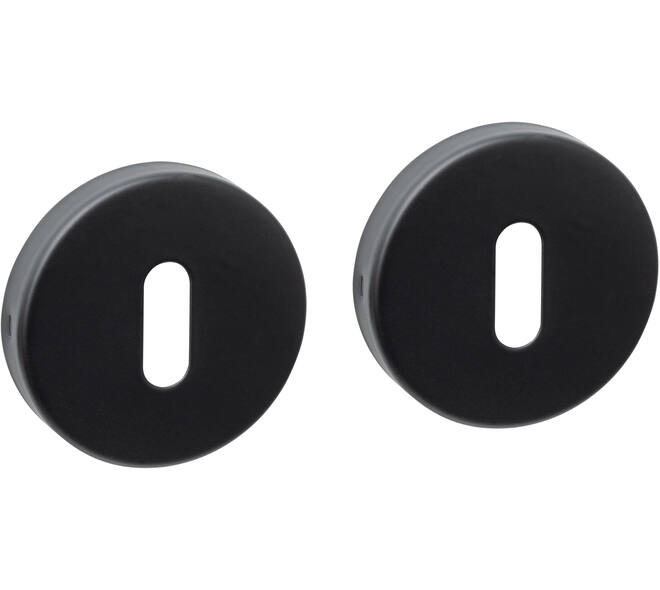 Sleutelrozetten basic verdekt ø53x10mm zwart