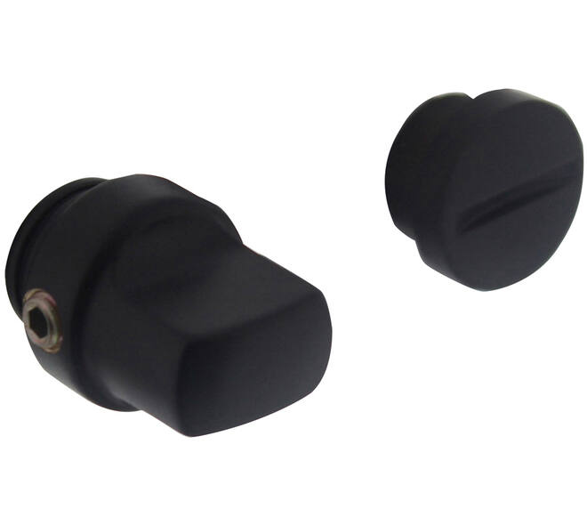WC-olive los 5mm mat zwart