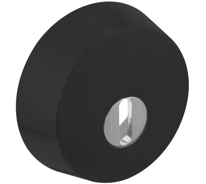 SKG3 veiligheidsrozet rond ø59x18mm tbv oplegsloten met kerntrekbeveiliging structuur zwart
