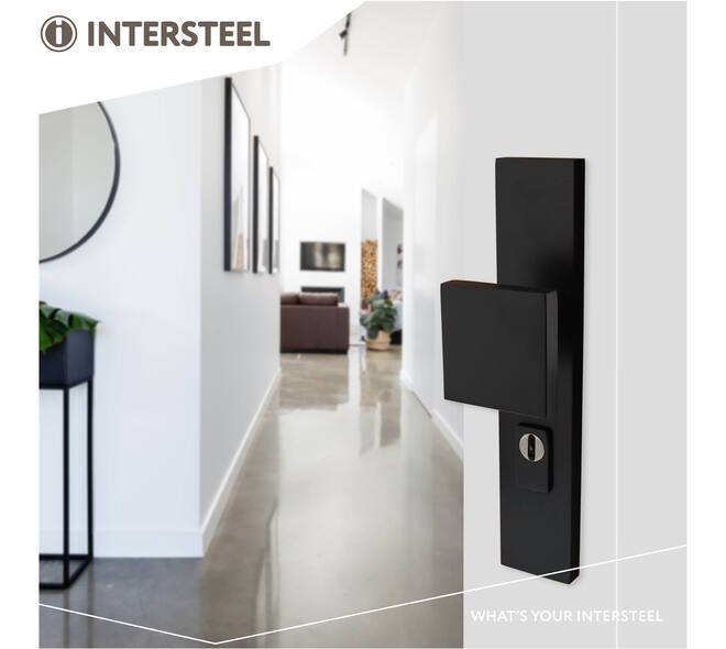 SKG3 veiligheidsschilden rechthoekig 250x50mm met greep profielcilindergat 72mm met kerntrekbeveiliging structuur zwart