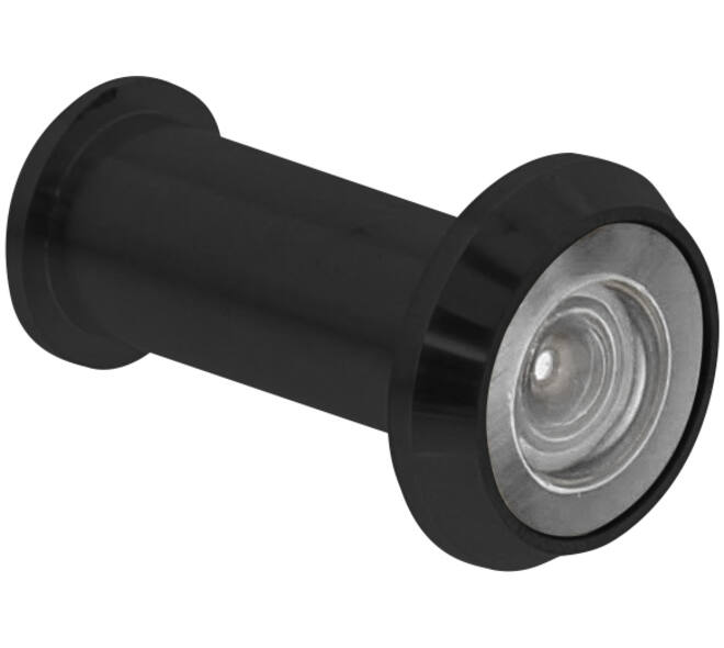 Deurspion 180° deurdikte 35-60mm, ø14mm zwart