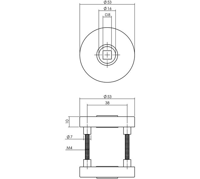 Set achterdeurbeslag rond: deurkruk Jura met massieve rozetten, SKG2 slot pc55, SKG3 rozetten, structuur zwart