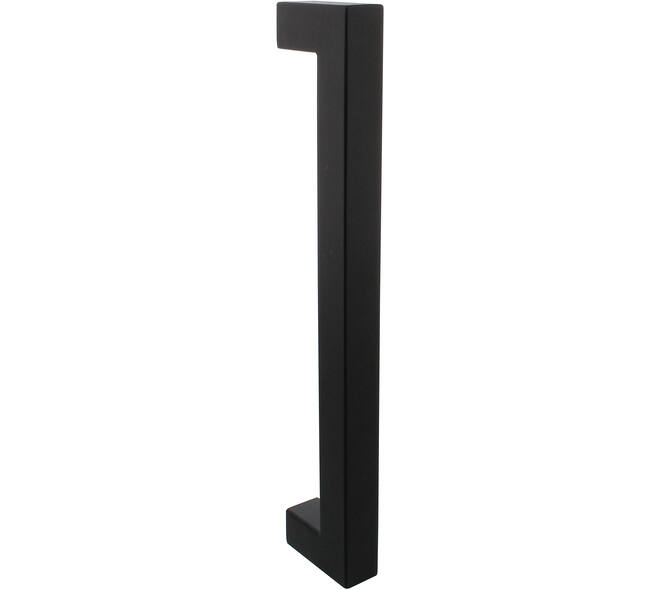 Deurgreep vierkant 325x60x25mm hart op hart 300mm structuur zwart