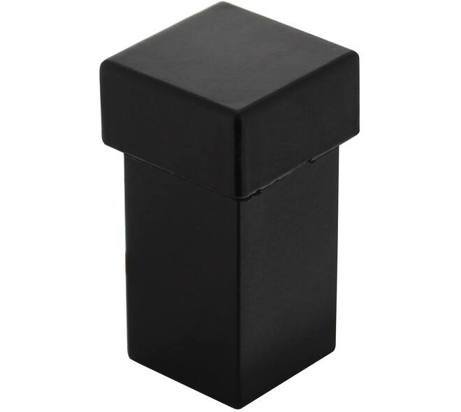 Deurstop vierkant 56x30x30mm universele montage zwart