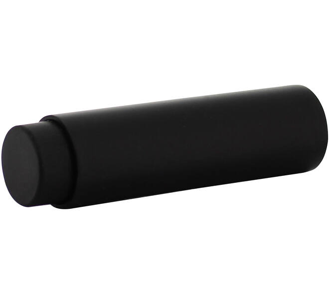 Deurstop ø22x80mm wandmontage zwart