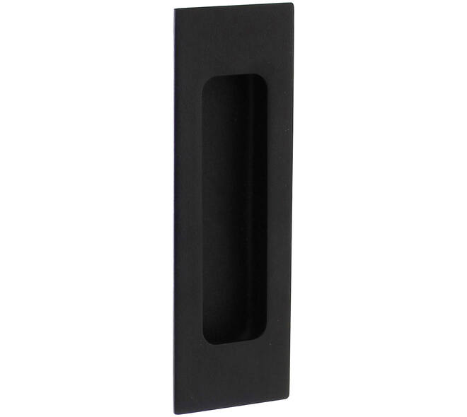 Schuifdeurkom rechthoekig 120x40mm verdekt zwart
