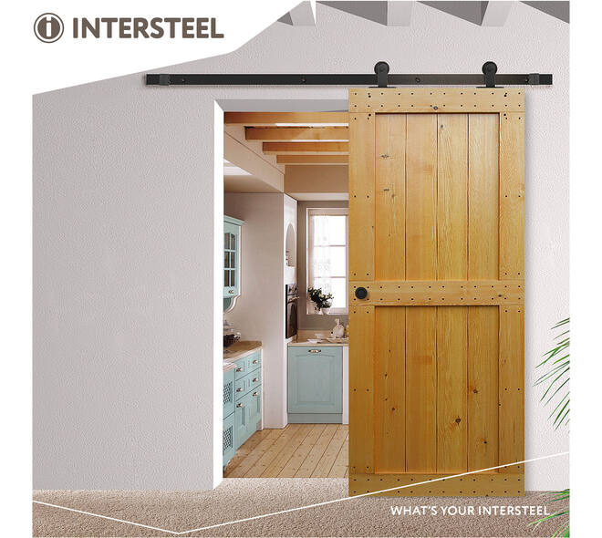 Schuifdeursysteem 2x1 meter met hangrollen recht top 130mm zwart