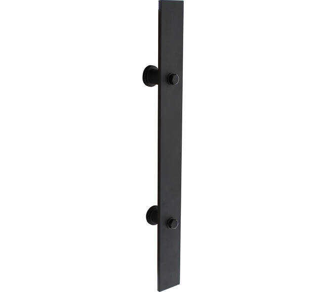 Deurgreep plat 800x40mm tbv schuifdeur zwart