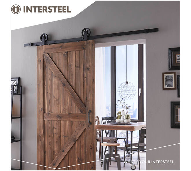 Schuifdeursysteem 2x1 meter met hangrollen spaakwiel top 170mm zwart
