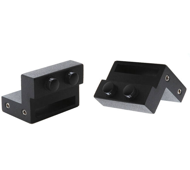 Set van 2 stoppers tbv UITSLUITEND schuifdeursysteem 450121 zwart