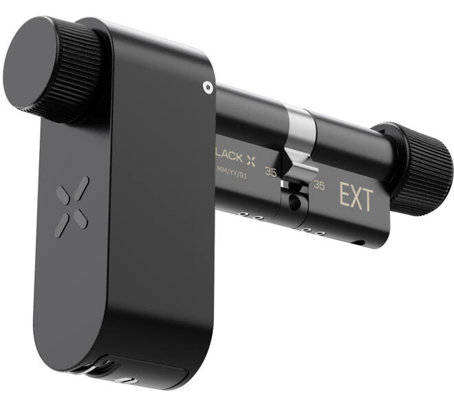 Black X Smart Lock 35/35mm - 45/45mm zwart
