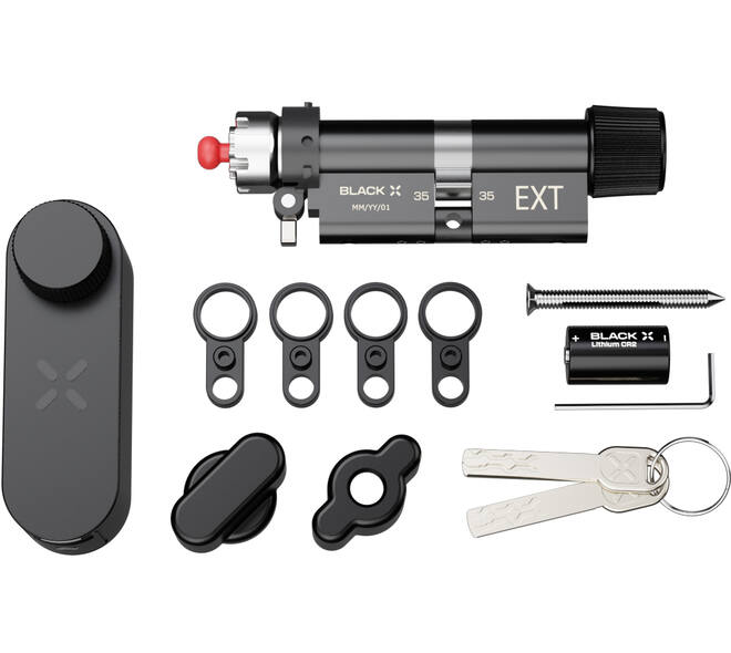 Black X Smart Lock 35/35mm - 45/45mm zwart