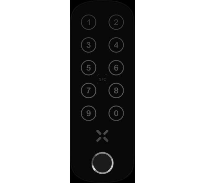 Black X xPad+ ovaal 138x42mm zwart