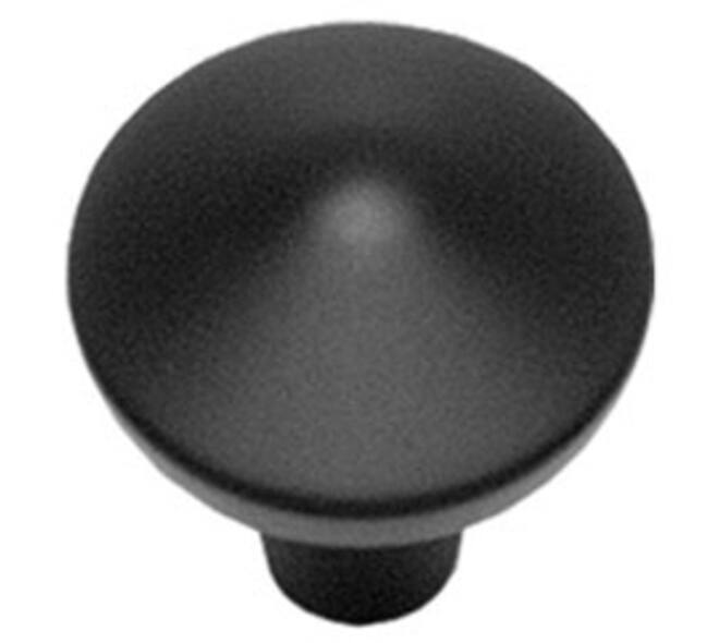 Meubelknop punt rond ø20mm zwart