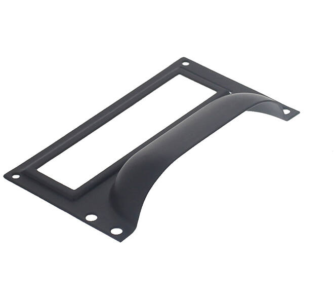 Etiketgreep 73 x 43mm zwart