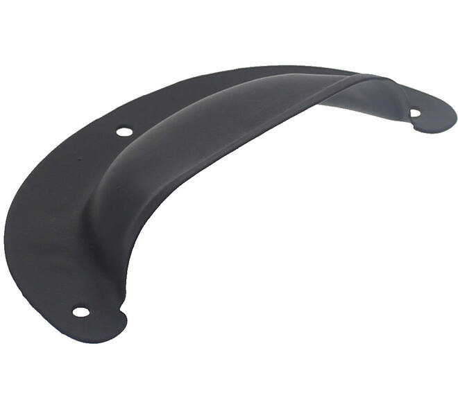 Komgreep geperst 96x43mm zwart