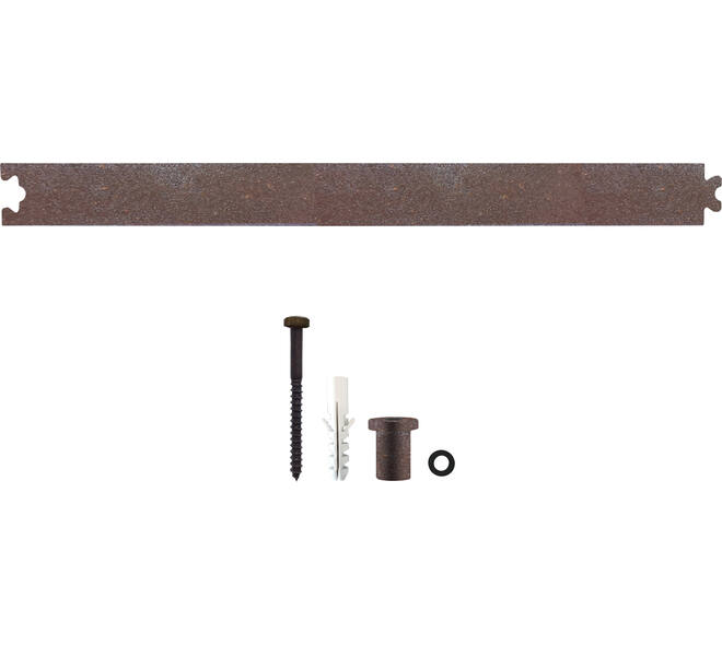 Tussenrail 45cm tbv schuifdeursysteem inclusief bevestigingsset antiek