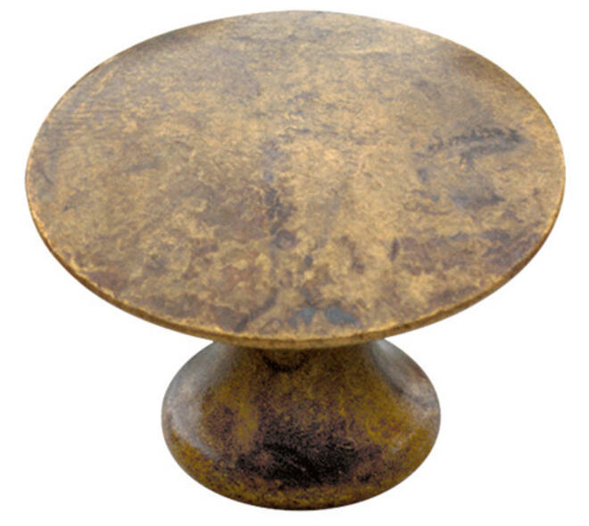 Meubelknop glad rond ø30mm antiek