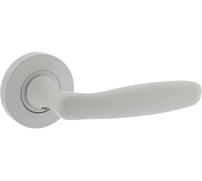Deurkruk Bjorn op rozet verdekt ø52x10mm met nokken wit