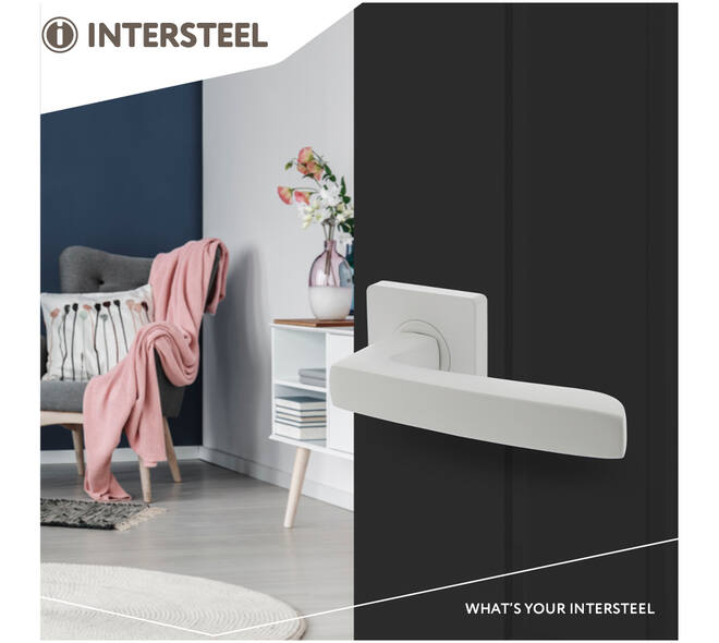 Deurkruk Minos op rozet verdekt 55x55x10mm met nokken wit
