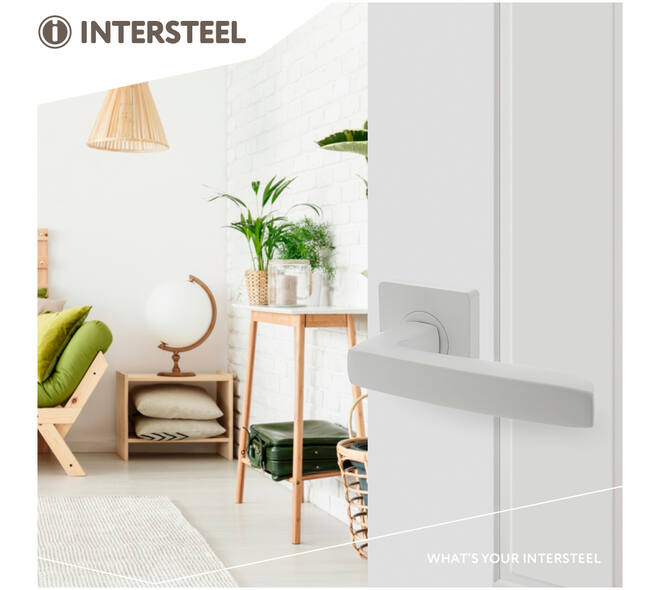 Deurkruk Minos op rozet verdekt 55x55x10mm met nokken wit