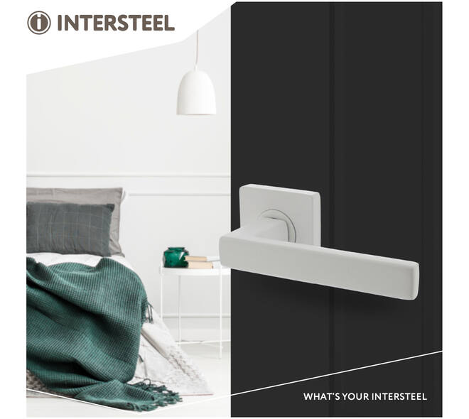 Deurkruk Hera op rozet verdekt 55x55x10mm met nokken wit
