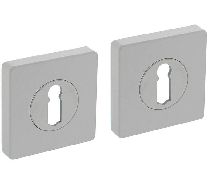 Sleutelrozetten verdekt 55x55x10mm met nokken wit