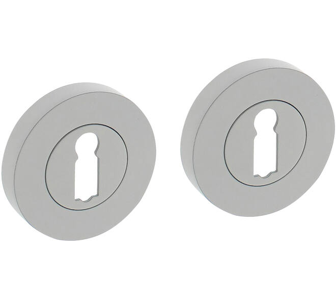 Sleutelrozetten verdekt ø52x10mm met nokken wit