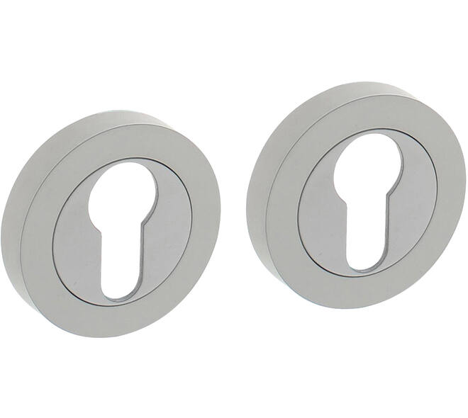 Cilinderrozetten verdekt ø52x10mm met nokken wit
