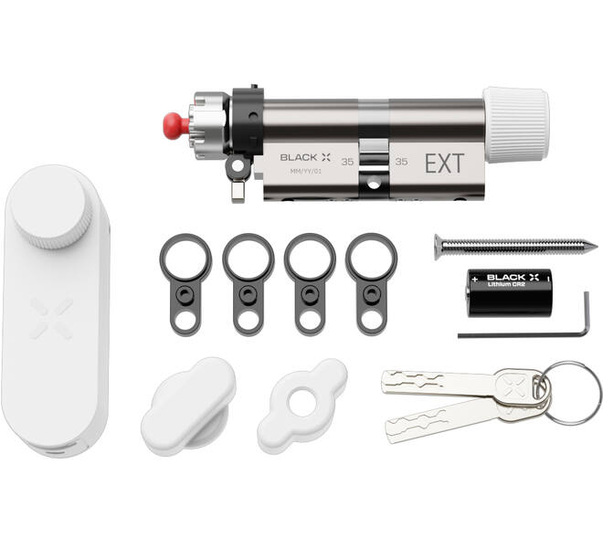 Black X Smart Lock 35/35mm - 45/45mm wit