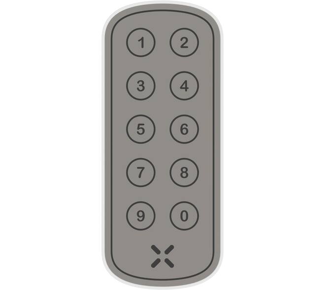Black X xPad ovaal 100x42mm wit