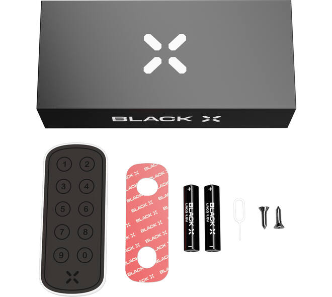 Black X xPad ovaal 100x42mm wit