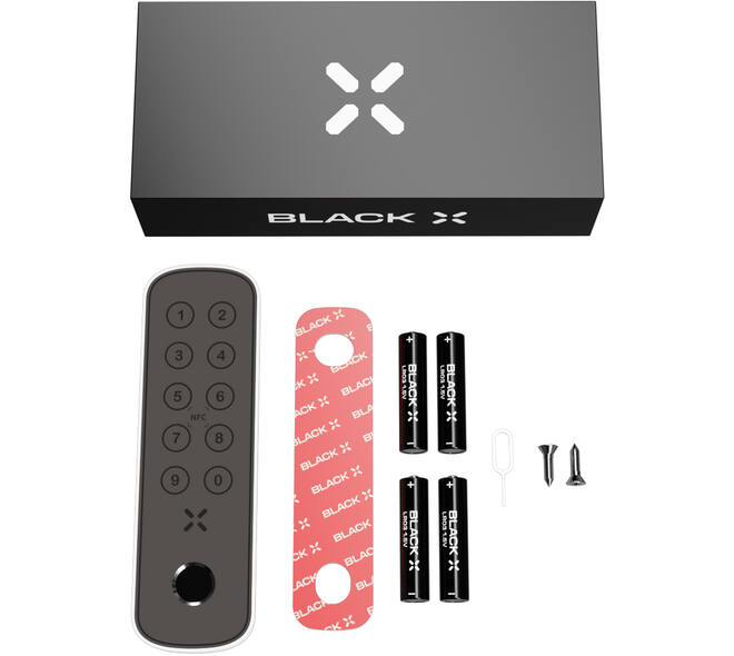 Black X xPad+ ovaal 138x42mm wit