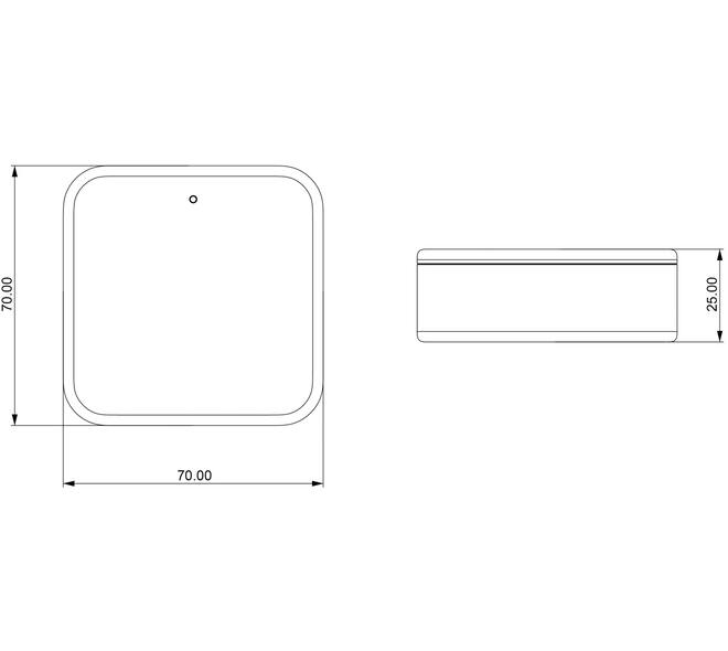 Black X Wi-Fi bridge 70x70x25mm met kabel Type C USB wit