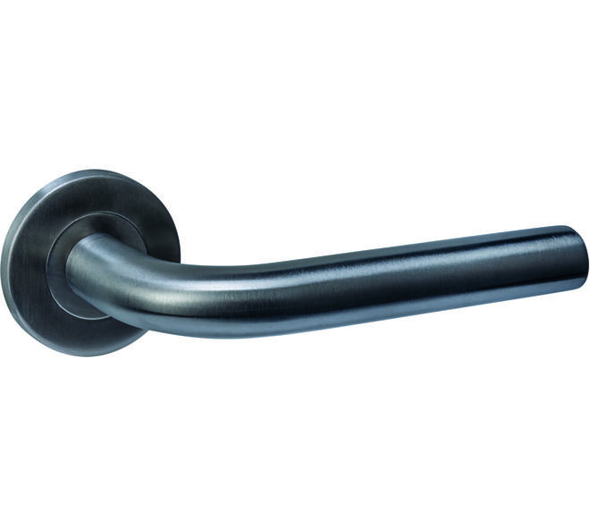 Gatdeel rechts Q 02 op rozet verdekt ø52x6mm PVD antraciet
