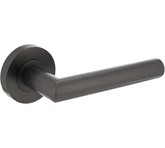 Gatdeel rechts Bastian op rozet verdekt ø52x10mm met nokken antraciet grijs