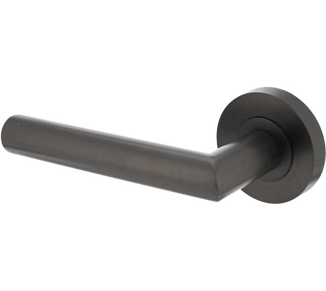 Gatdeel links Bastian op rozet verdekt ø52x10mm met nokken antraciet grijs
