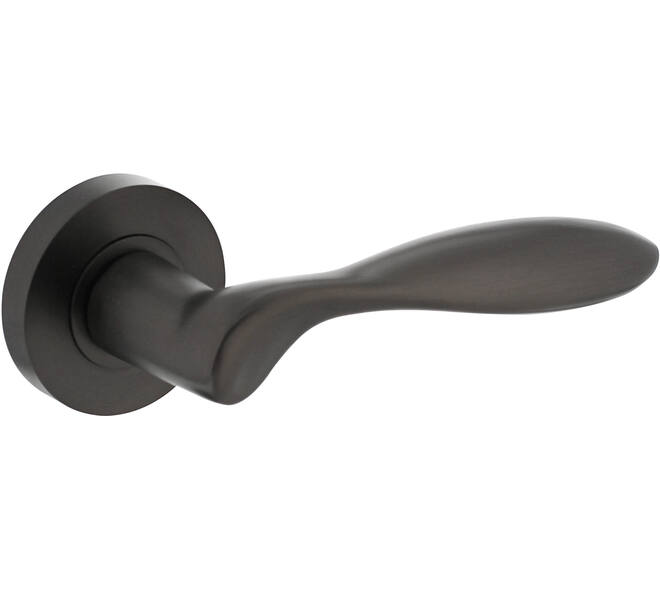Gatdeel rechts George op rozet verdekt ø52x10mm met nokken antraciet grijs