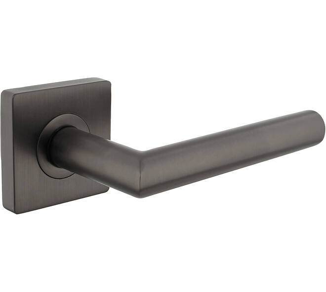 Deurkruk Bastian op rozet verdekt 55x55x10mm met nokken antraciet grijs