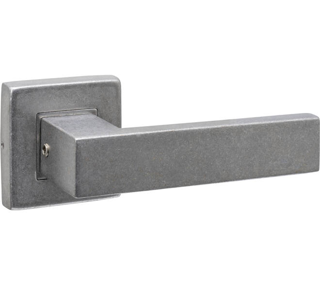 Gatdeel Amsterdam op rozet verdekt 53x53X10mm rvs getrommeld