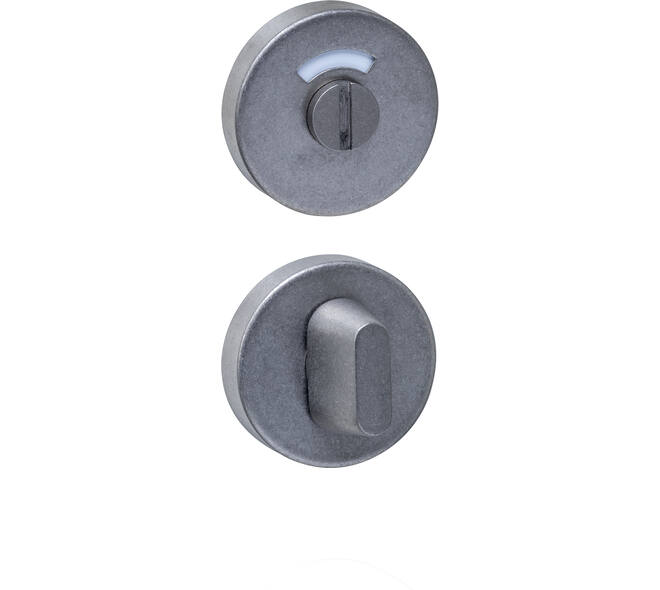 WC-sluiting verdekt ø53x10mm met stift 8x8mm rvs getrommeld