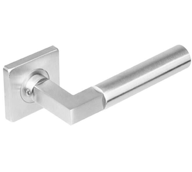 Gatdeel Baustil op rozet verdekt 53x53x8mm met nokken rvs