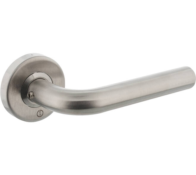 Deurkruk Luzern op rozet verdekt ø53x10mm rvs