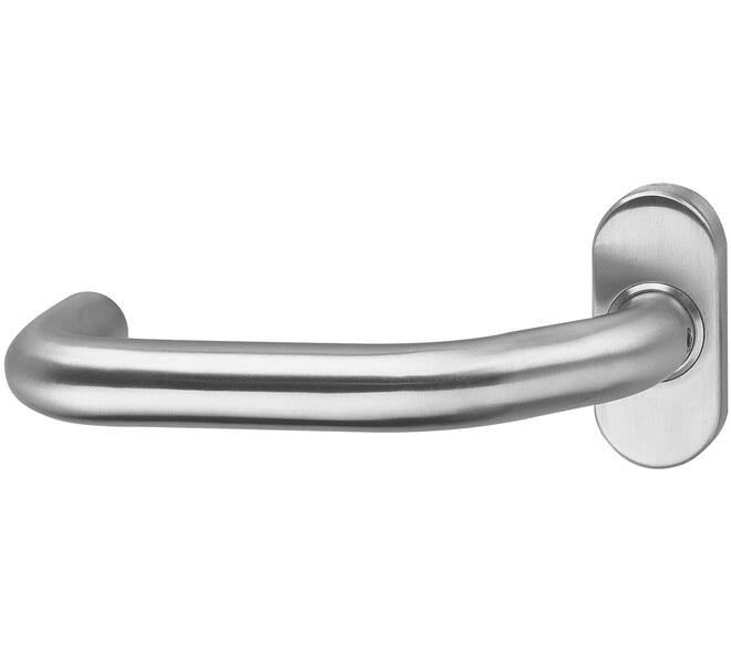 Gatdeel Verkropt op rozet verdekt ovaal 65x30x10mm rvs