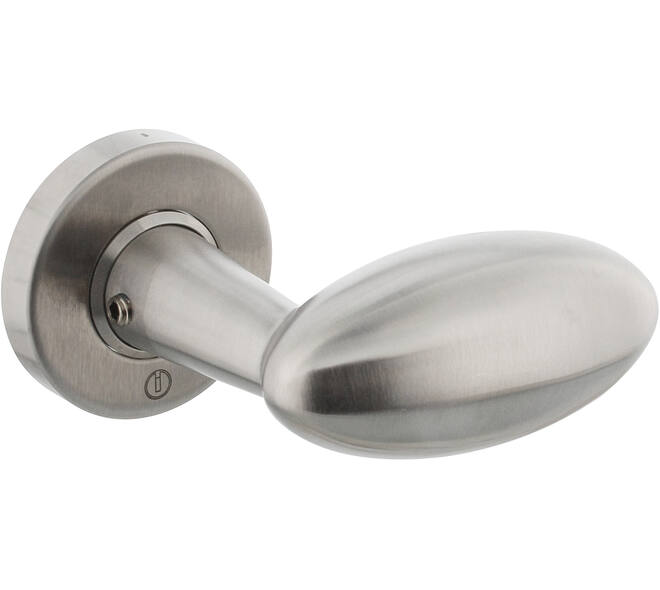 Deurkruk Golfclub op rozet verdekt ø53x10mm rvs