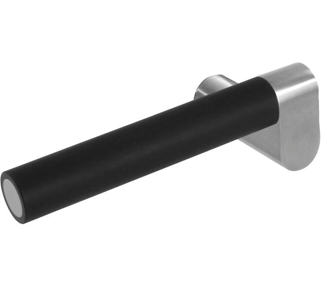 Gatdeel links Munnikhof Dock Black met rozet verdekt ø53x5mm rvs