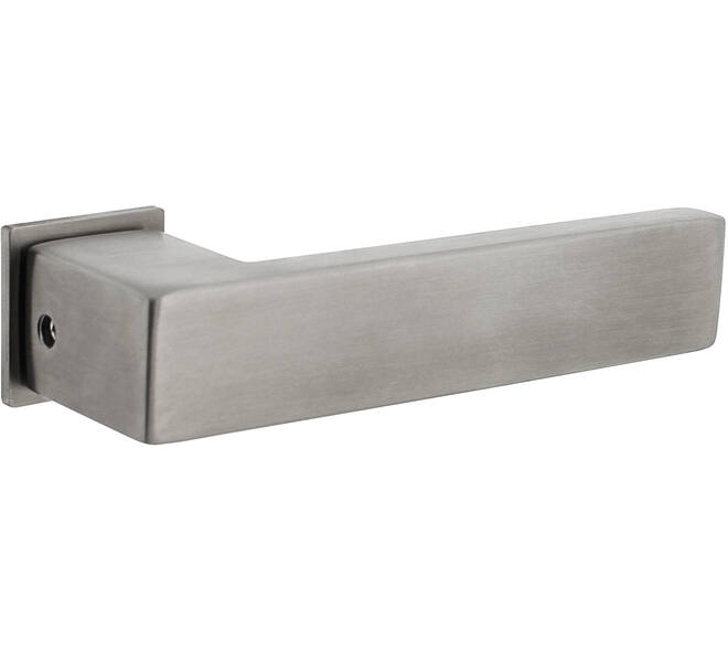 Deurkruk Amsterdam met rozet zelfklevend 30x30x3mm rvs