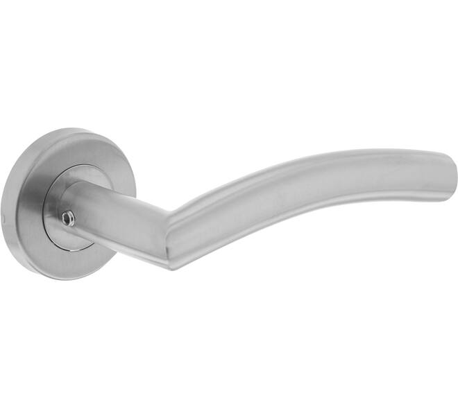 Deurkruk Lisa/90° basic op rozet verdekt ø53x9mm rvs