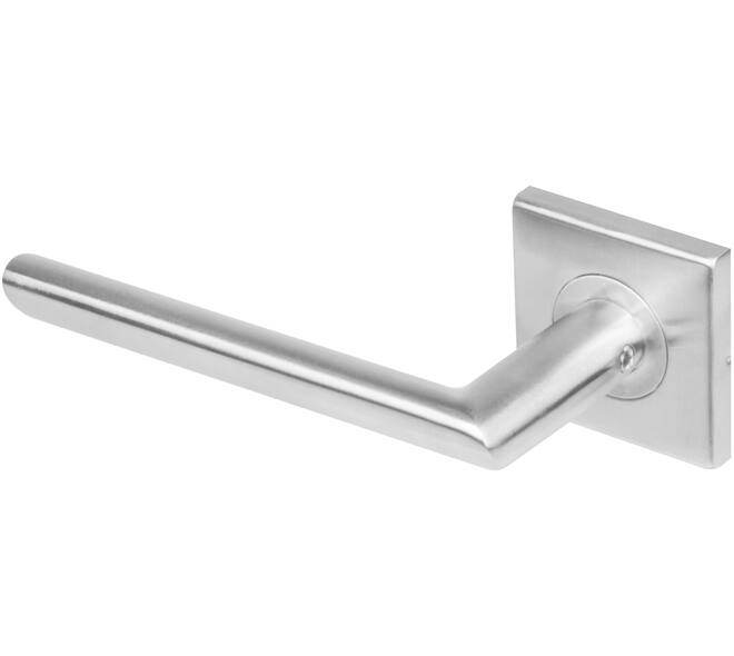 Gatdeel links Ovaal/90° op rozet verdekt 53x53x8mm met nokken rvs